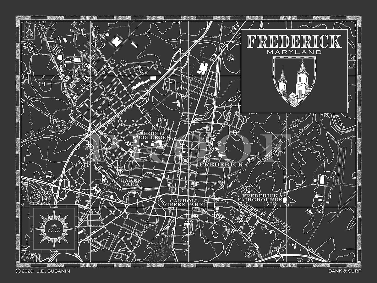 Nautical & Custom Framed Maps